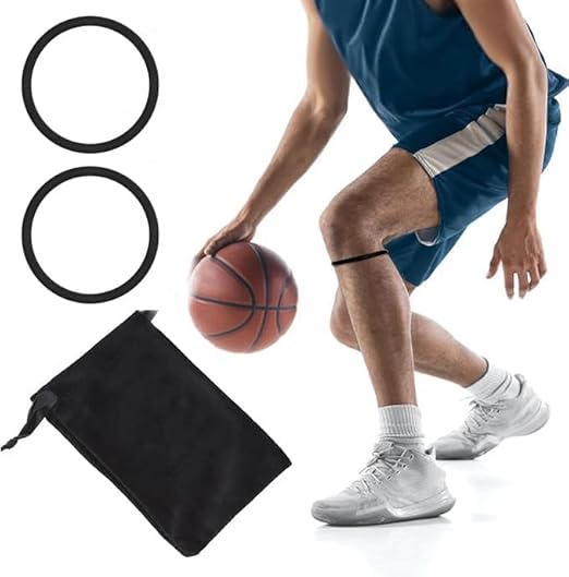 2PCS Patellar Tendon Support Strap, Knee Pain Relief & Patella Stabilizer Knee Strap Brace Support for Hiking, Soccer, Basketball, Running, Jumpers Knee, Tennis, Volleyball & Squats (Black)