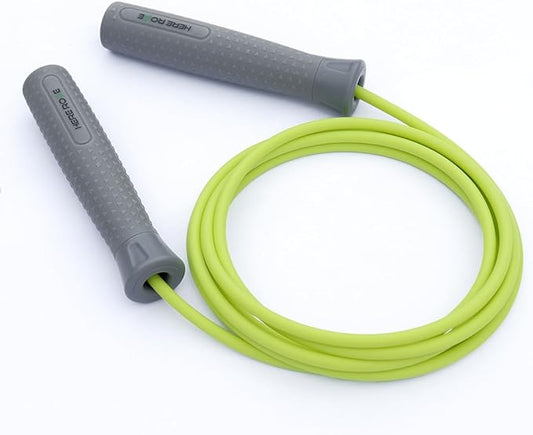 Hererope Adjustable Jump ropes for Fitness，1/4lb Weighted Jump Rope for Men & Women, Skipping Rope with Comfortable & Ergonomic Grip, Built for Cardio, Gym & Home Workouts, Boxing, Crossfit Exercise