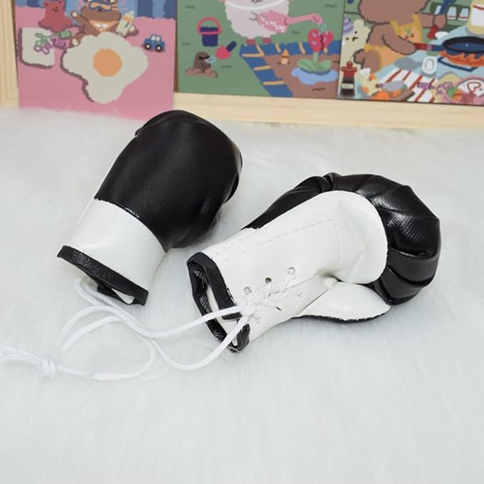Mini Boxing Gloves - Miniature Accessories for Hanging Bag, Decorative Toys for Home, Car, Christmas Party Decor