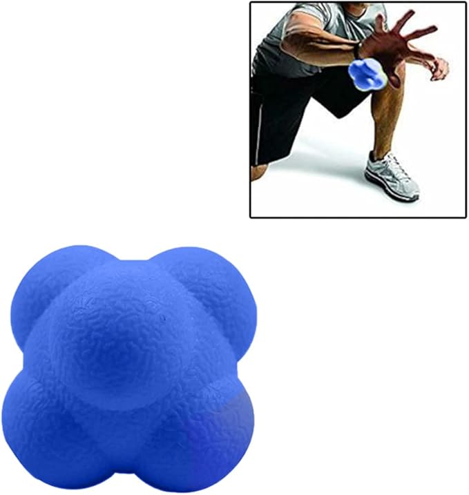 Hexagonal Reaction Ball High Density Rubber Foam Bounce (2 Pack