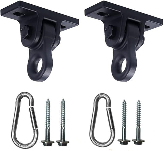 Heavy Duty Black Swing Hangers Screws Bolts Included 5000 lb 2 Pack