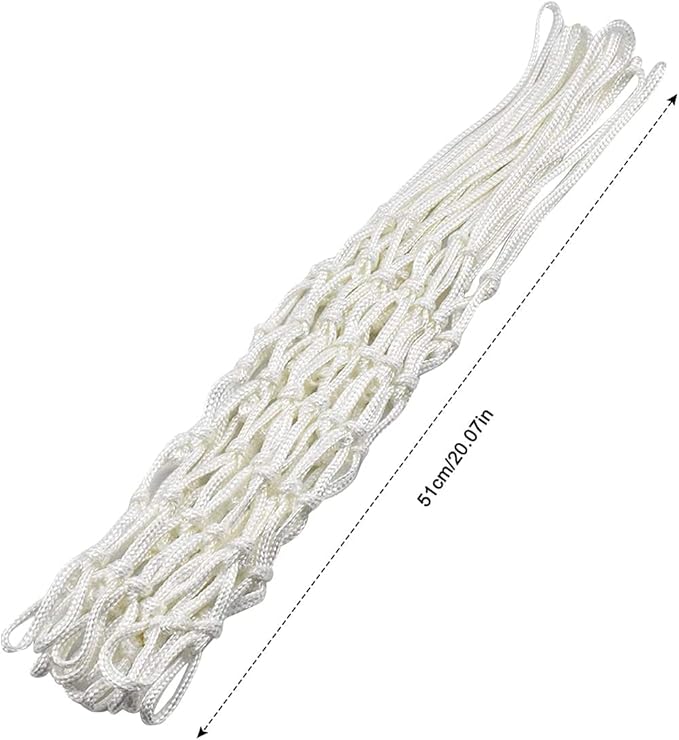 2Pcs Heavy Duty Basketball Net Replacement Fits Standard 12 Loop