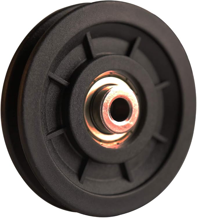 LFJ 90mm/3.5" Nylon Bearing Pulley Wheel Replace for Gym Equipment Part Cable Merchine