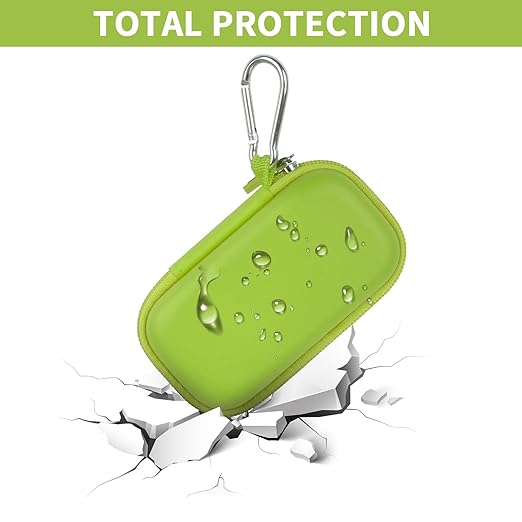 Heart Rate Monitor Case for AliveCor for KardiaMobile 1L 6L Personal EKG Monitor Storage Holder Fits for Cardiac Mobile Portable Heart Rate Monitor Bag Organizer (Pill Box Included) Green