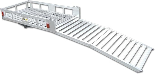MAXXHAUL 70275 Aluminum Cargo Carrier | With 60" Folding Ramp | 53.5" x 29"