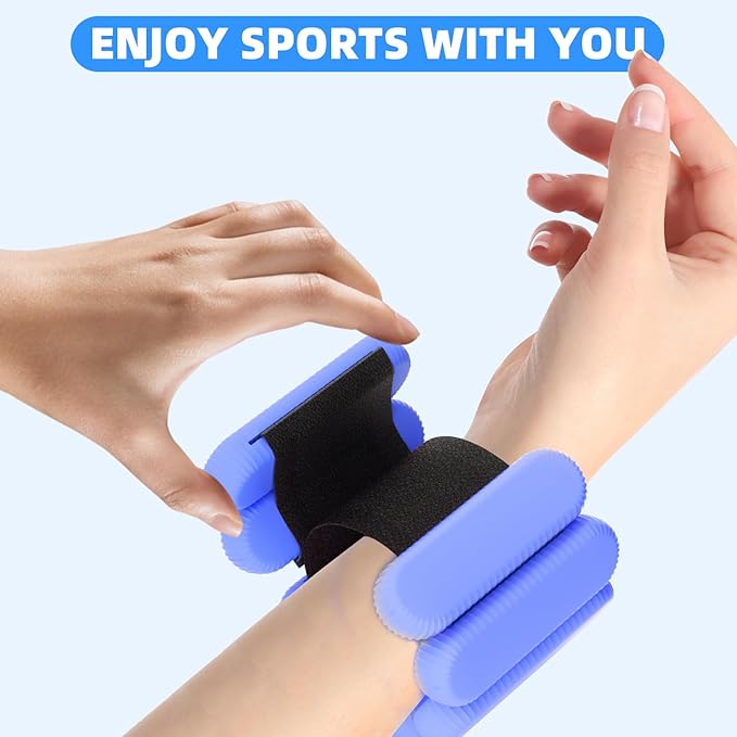 Adjustable Ankle Weights for Women Men Running,1 Pair (1Lbs Each)