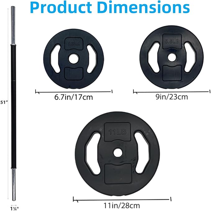 Adjustable Barbell Weight Set, Adjustable Free Weights for Home and Gym Workout