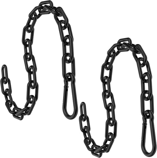 23.6" Gym Fitness Cable Extension Chain, 304 Stainless Steel Cable Machine Extension Accessory, Workout Chain for Home Gym Replacement, Weight Lifting, Triceps Exercise