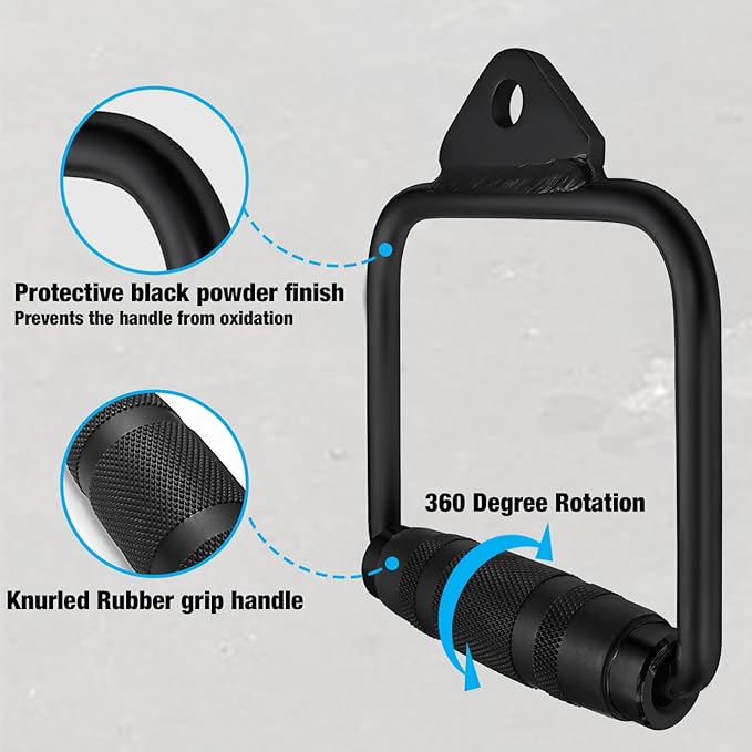 A2ZCARE LAT Pull Down Cable Machine Attachment - Cable Machine Accessories for Home Gym with Multi Option