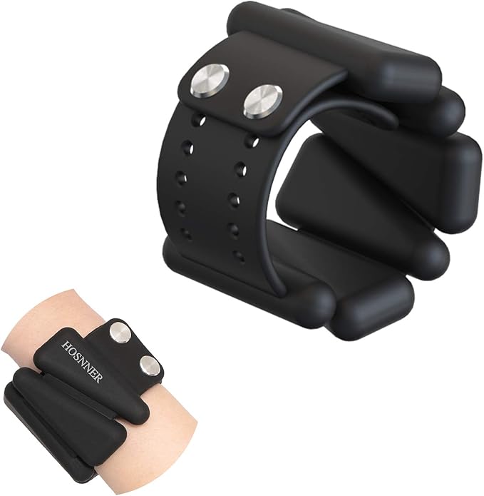 Adjustable Women Wrist Weights - Silicone Bracelet Button 1 LB 2 Per