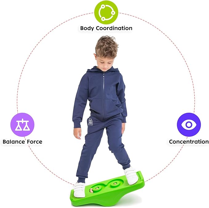 Kids Rocking Seesaw Balance Board with 5 Wooden