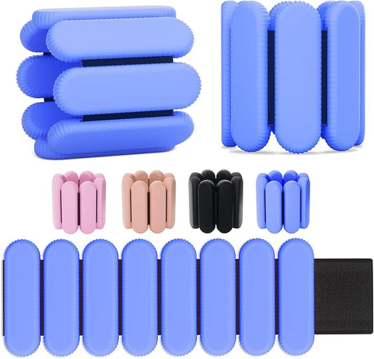 Adjustable Ankle Weights for Women Men Running,1 Pair (1Lbs Each)