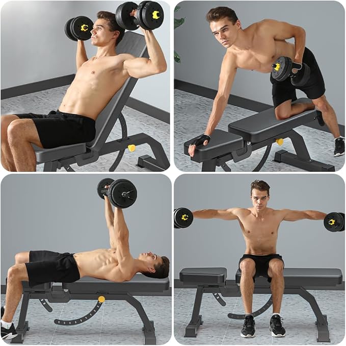 Adjustable Bench, Professional Weight Bench, Incline Flat Decline
