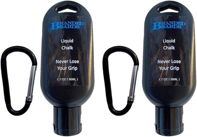 Liquid Chalk & Weightlifting Straps for Rock Climbing, Powerlifting, Cross Training, Mess Free Gym Approved, Dries Fast