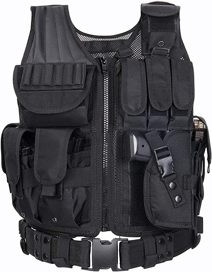 600D Tactical Airsoft Protective Vest for CS, Paintball Shooting