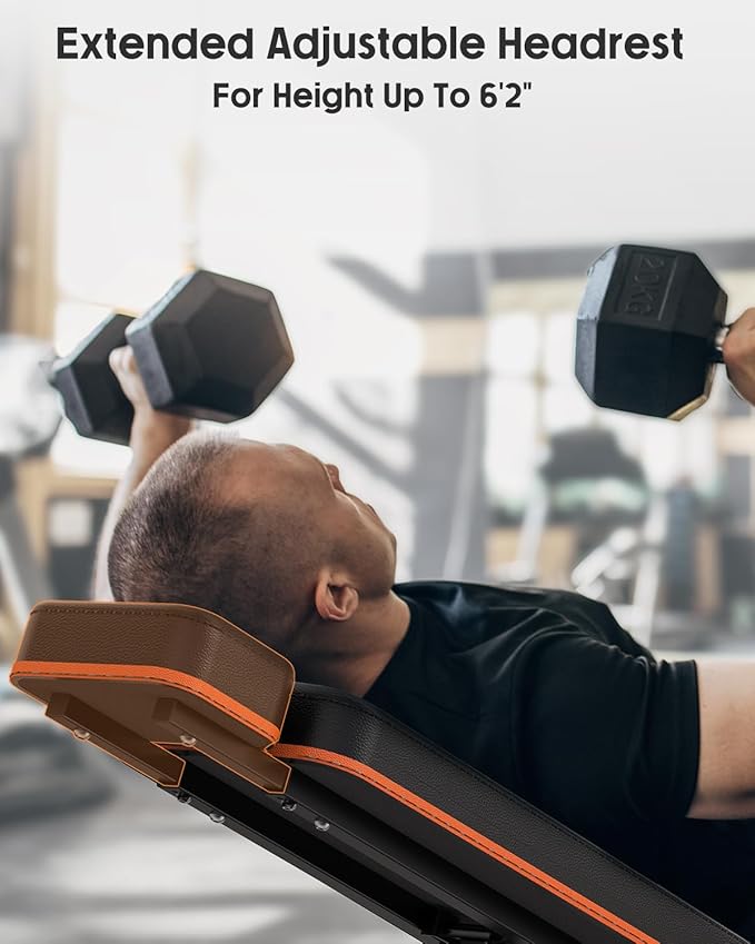 Lusper Weight Bench for Home Gym 700LB/800LB Weight