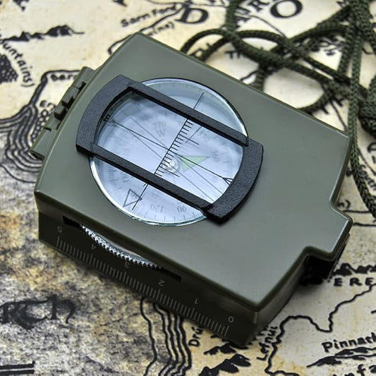 Military Lensatic Sighting Compass Waterproof and Shakeproof