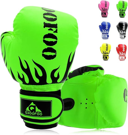 Kids Boxing Gloves 4oz 6oz 8oz Punching Gloves for Kids Youth Traning Gloves for Punching Bag Kickboxing Sparring Muay Thai MMA Fight Gloves