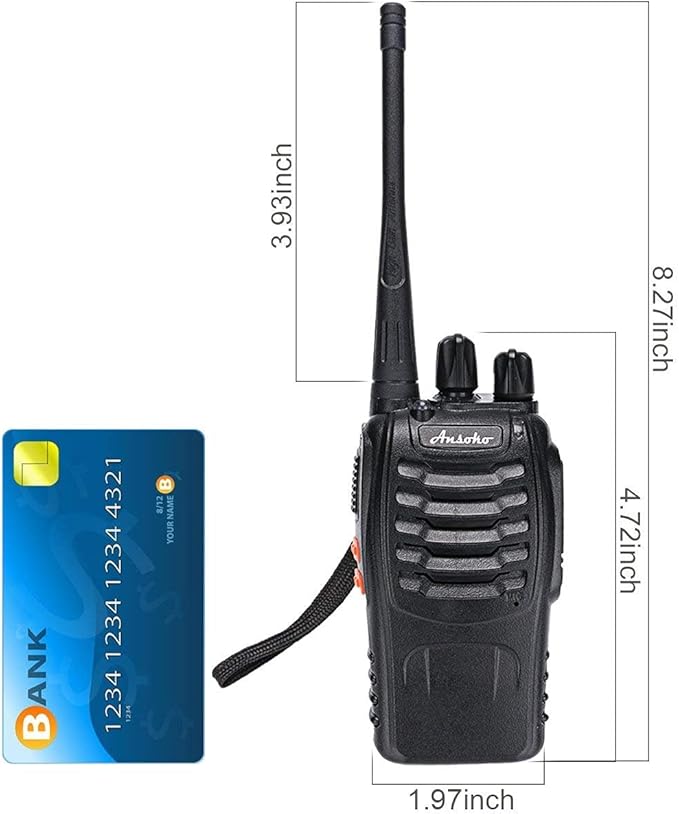 Long Range Walkie Talkies Rechargeable Two Way Radios 16-Channel UHF 2-Way Radio 4)