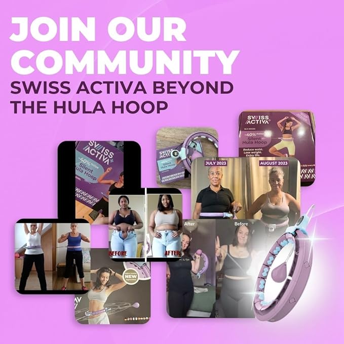 Swiss Activa+ Infinity Hoop Smart Weighted Hula Hoop