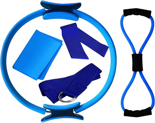 5Pcs Pilates Set for Women Men - Pilates 8-Shaped Resistance