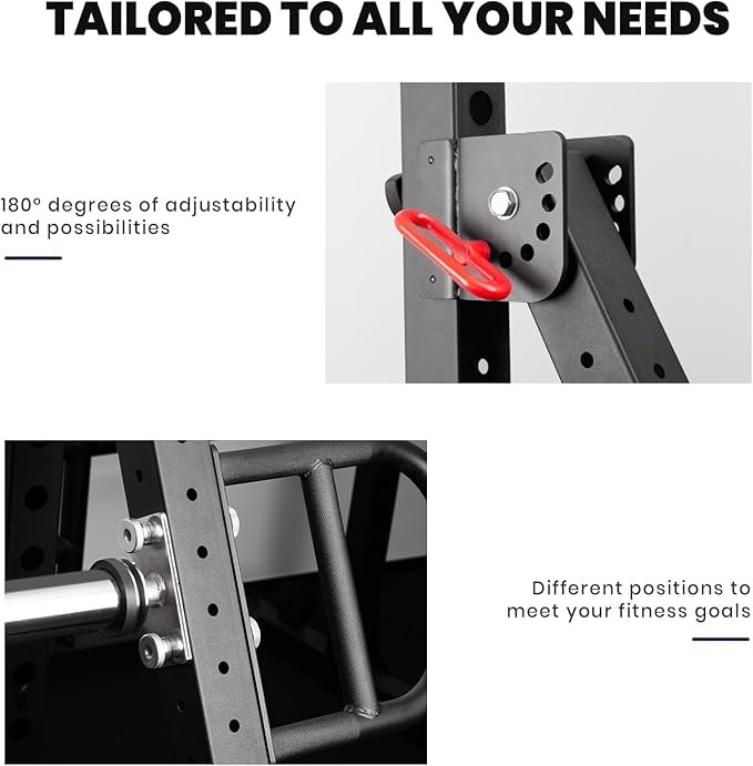 LIONSCOOL Dual Function Lever Arm Belt Squat Attachment 400lbs Capacity,