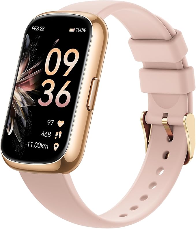 Health Fitness Tracker for Men Women: 24H Heart Rate Monitor Activity Trackers Blood Oxygen Sleep Step Calorie Tracking 5ATM Waterproof Fitness Smart Watches for Woman Compatible with iPhone Android