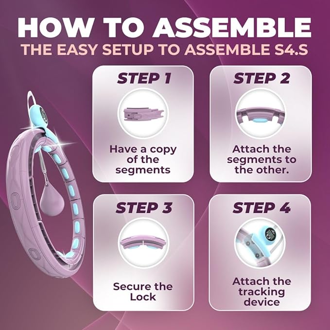 Swiss Activa+ Infinity Hoop Smart Weighted Hula Hoop