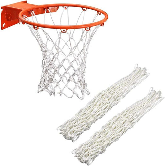 2Pcs Heavy Duty Basketball Net Replacement Fits Standard 12 Loop