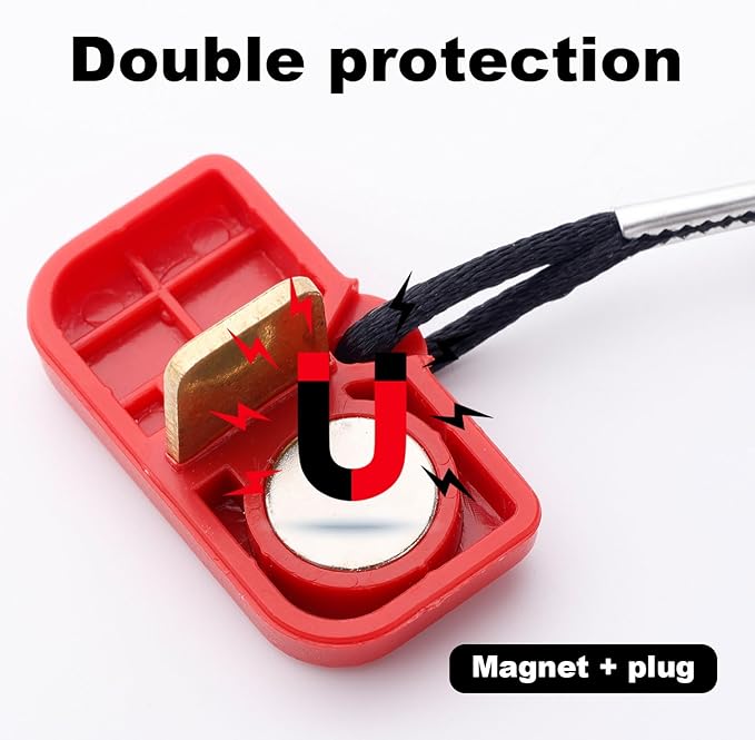 2pcs Treadmill Magnet Safety Key, Treadmill Safety Key Replacement Magnetic Safety Switch Treadmill Key for AFG Horizon T101 T102 T103 T202 T203 TR5.0 7.0AT T8S T7.1 Running Machines Accessories