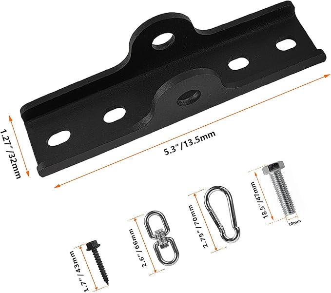 Heavy Punching Boxing Bag Hanger, Wall Ceiling Heavy Bag Mount Wood Beam Hook, Heavy Bag Hangers Brackets 360° Rotating for Boxing Muay Thai Training, Aerial Yoga Swing & Hammock