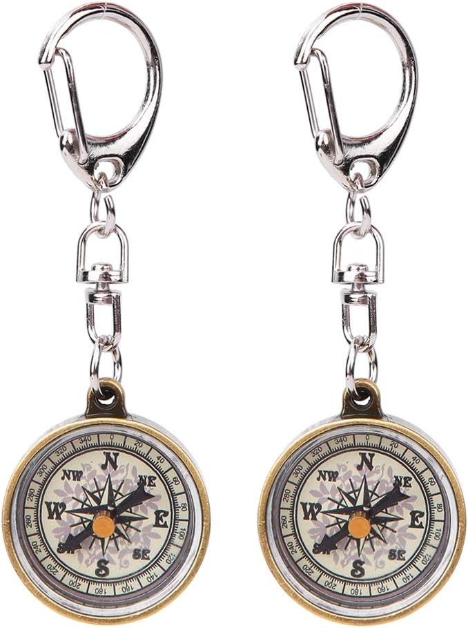 2PCS Mini Pocket Compass