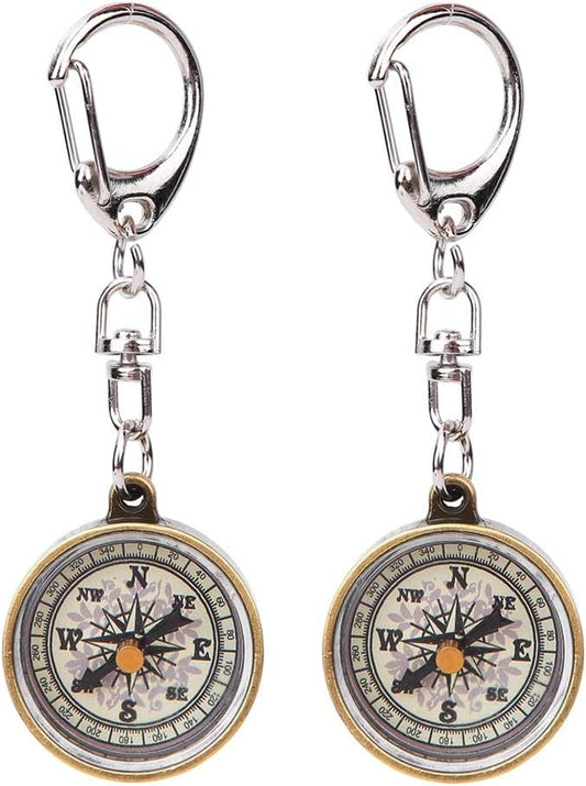 2PCS Mini Pocket Compass