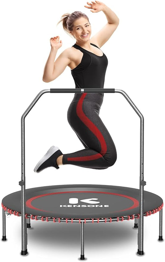 40"/48" Rebounder Trampoline for Adults with Bungee 450/550LBS Quiet