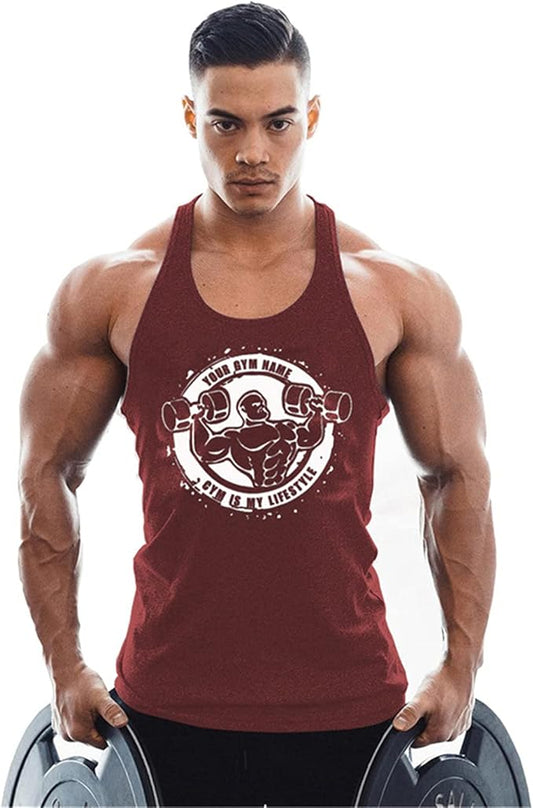 Men's Workout Sport Tank Tops Gym Vest Bodybuilding Fitness Muscle Shirts