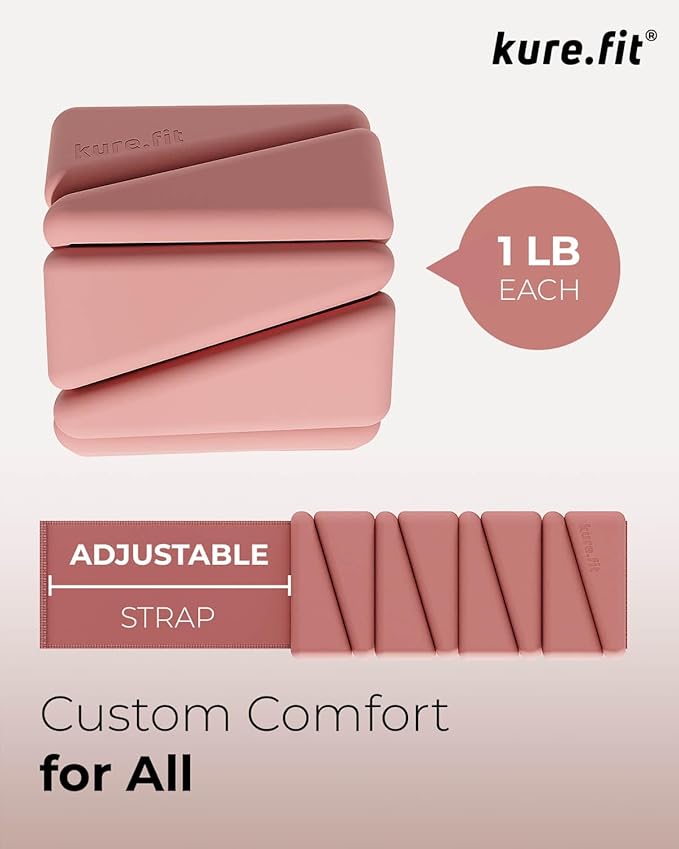 Adjustable Wrist & Ankle Weights Set - 1lb Pairs