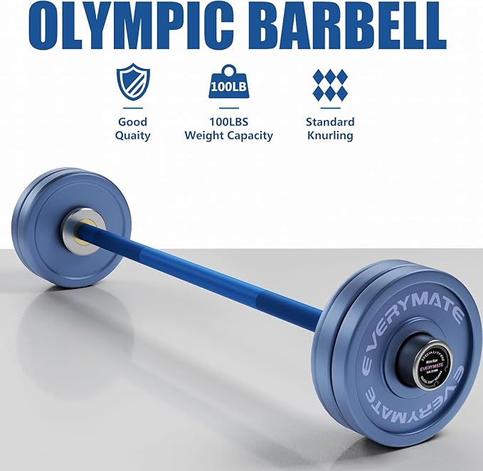 5LB Mini Barbell Bar Beginner Women Kid Bar