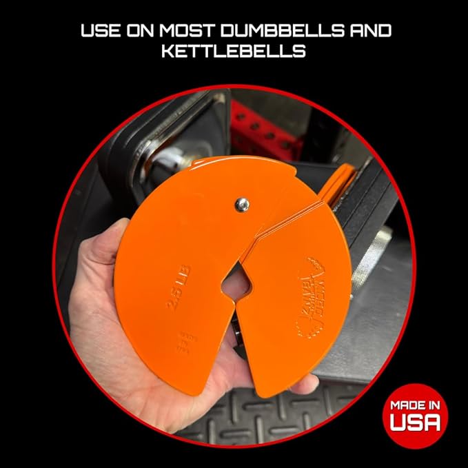 Micro Gainz Dumbbell Fractional 2.5 lb Weight Plate, Ideal for Micro Loading, (Choose Color) 4 Piece Fractional Weight Plates, Designed for Dumbbell Training, Made In USA