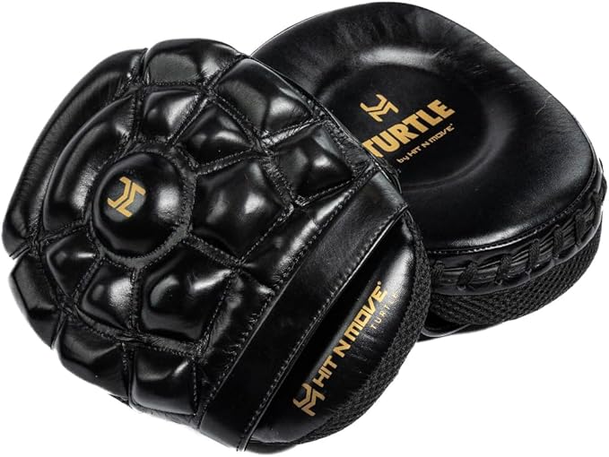 HIT N MOVE Turtle Boxing Mitts and Pads Suitable for Boxing Gloves Men, Boxing Equipment, MMA Gloves Men, UFC Gloves, Boxing Mitts Leather, Training Gear for Athletes, High-Performance Focus Mitts