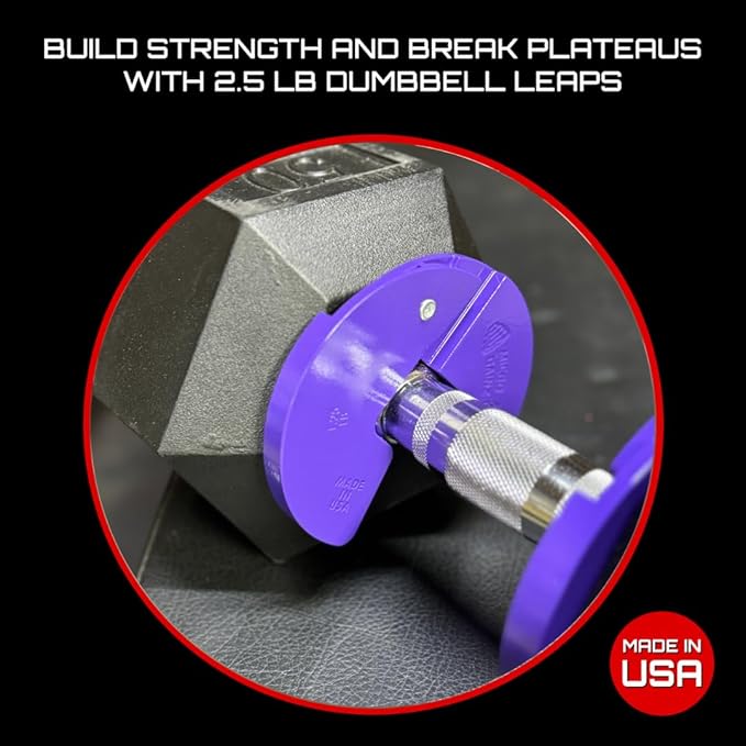 Micro Gainz Dumbbell Fractional 1.25lb Weight Plate, Ideal for Micro Loading, (Choose Color) 2 Piece Fractional Weight Plates, Designed for Dumbbell Training, Made In USA