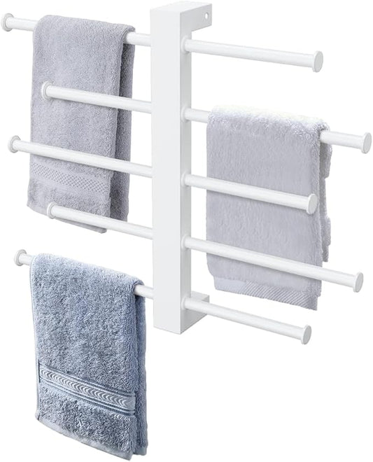 5-Tier Bridge Sliding Bathroom Towel Bar 16 Inch 1.5" Tube