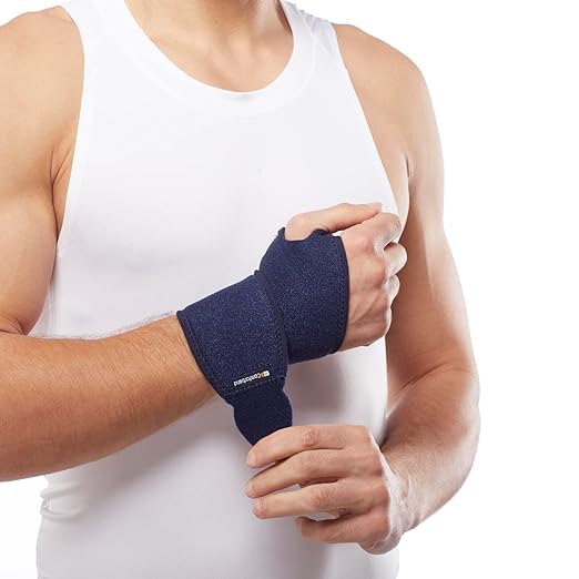 Adjustable Wrist Brace - for Joint Pain, Arthritis, Sprains, Strains, Instability, Gym, Sports, Golf, Tennis, Basketball - Adjustable Compression - One Size – fits left or right hand