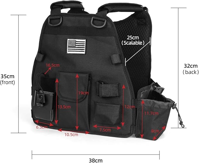 Heavy Duty Radio Harness Holder Tactial Chest Tool 3D Mesh UV5R Motorola