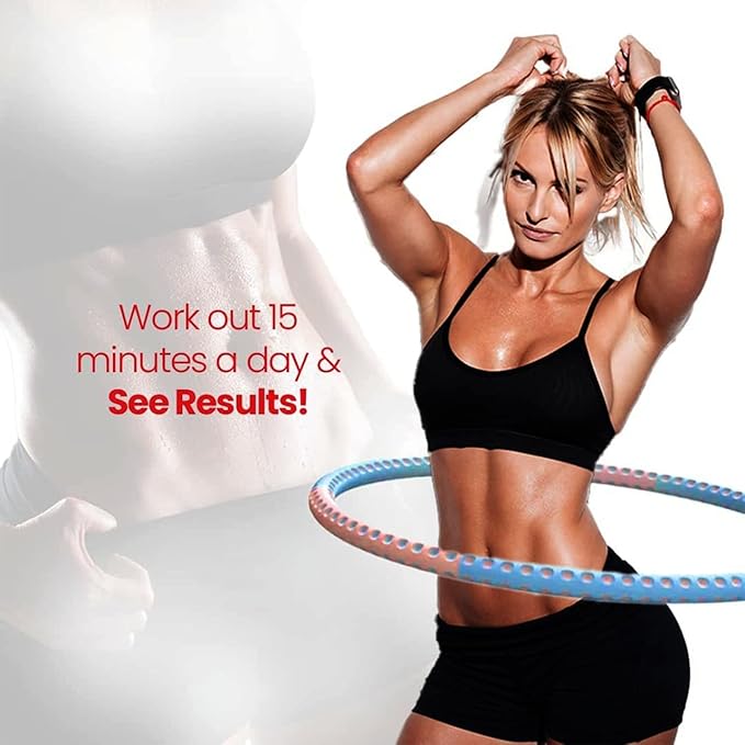M@C Hula Hoop for Adults 6 Section 2lb-3lb up 4.4lb Weighted
