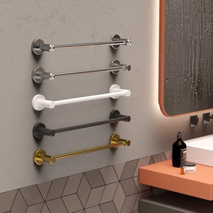 Adjustable Single Bath Towel Bar 16 to 27.6 Inch Kitchen,1" Tube