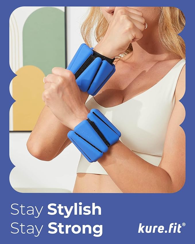 Adjustable Wrist & Ankle Weights Set - 1lb Pairs