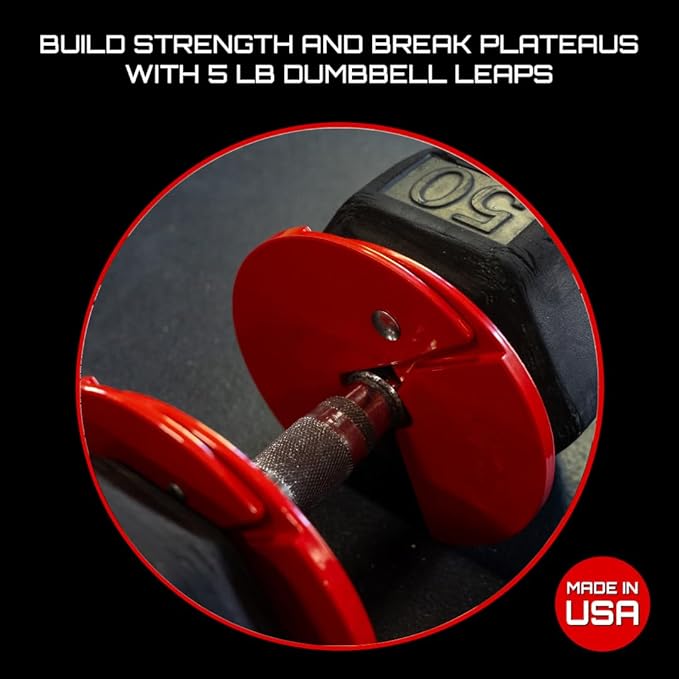 Micro Gainz Dumbbell Fractional 2.5 lb Weight Plate, Ideal for Micro Loading, (Choose Color) 4 Piece Fractional Weight Plates, Designed for Dumbbell Training, Made In USA