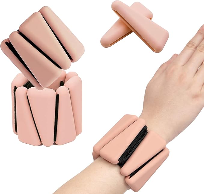 Adjustable Wearable Wrist Weights for Women and Man 2 (1lb (1lb Each)
