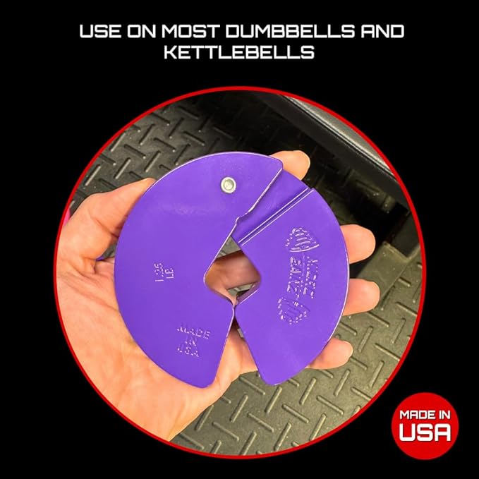 Micro Gainz Dumbbell Fractional 1.25lb Weight Plate, Ideal for Micro Loading, (Choose Color) 2 Piece Fractional Weight Plates, Designed for Dumbbell Training, Made In USA
