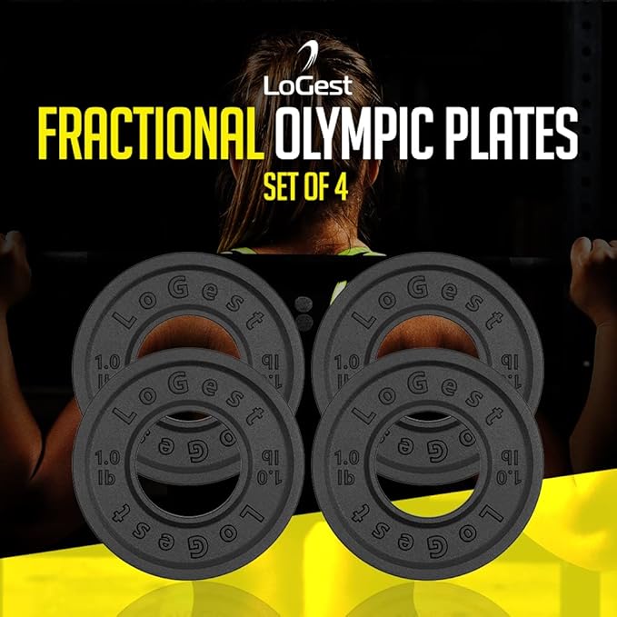 Logest Fractional Olympic Plates Set of 4-1LB Plates